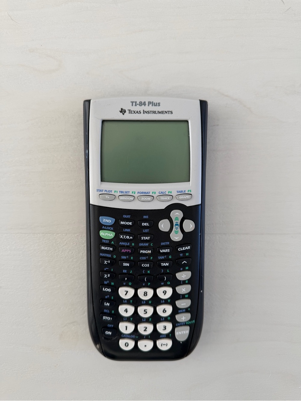 Texas Instruments TI-84 Plus Graphing Calculator - Black and White